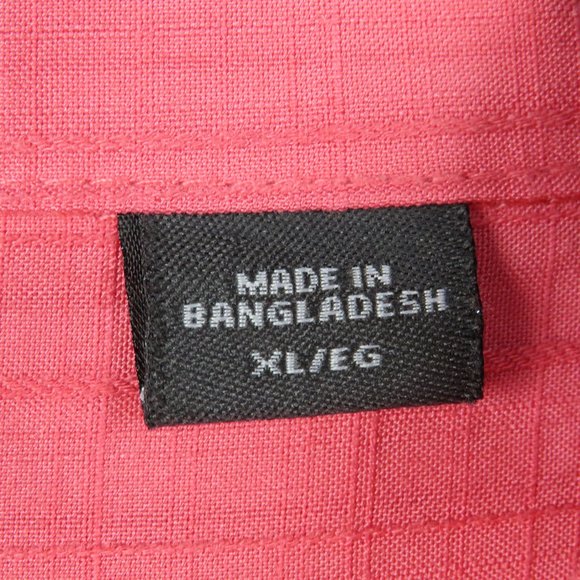 Covington* Men's Short Sleeve Button Down Straight Hem Chest Pocket~‎ Size XL - Picture 4 of 12